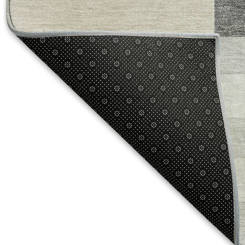 Machine Washable Indoor/ Outdoor Modern Hatch Chantille Rug