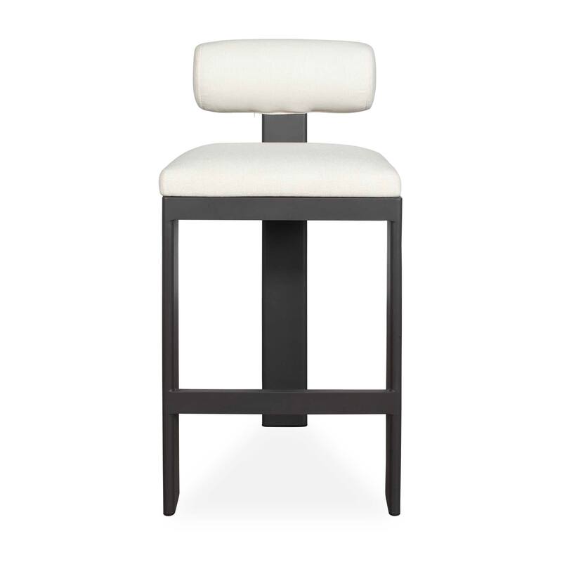 Uttermost Bolster Back Outdoor Stool - 22.6" W x 20" D x 42.5" H