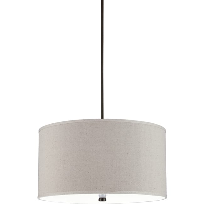 Dayna Shade Contemporary Four Light Pendant in Bronze