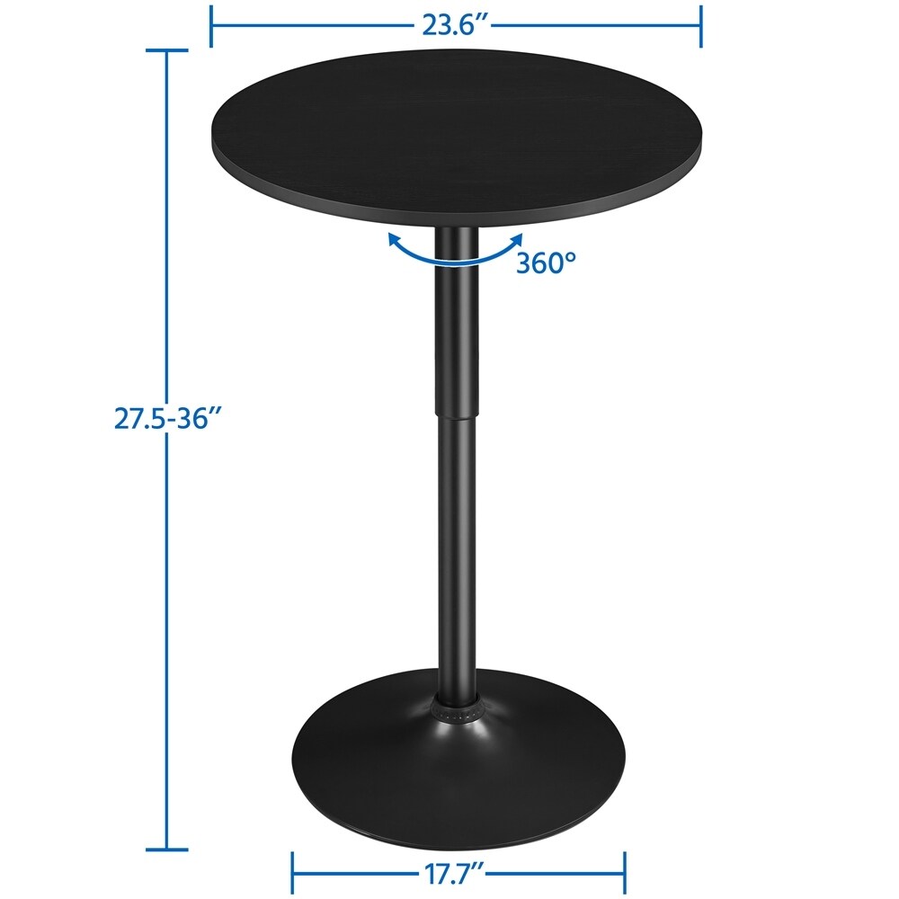 Adjustable round pub table top