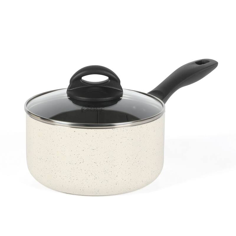 Oster Clairorne 7 Piece Aluminum Premium Nonstick Pots and Pans Cookware Set W/ Induction & Bakelte Stay Cool Handle
