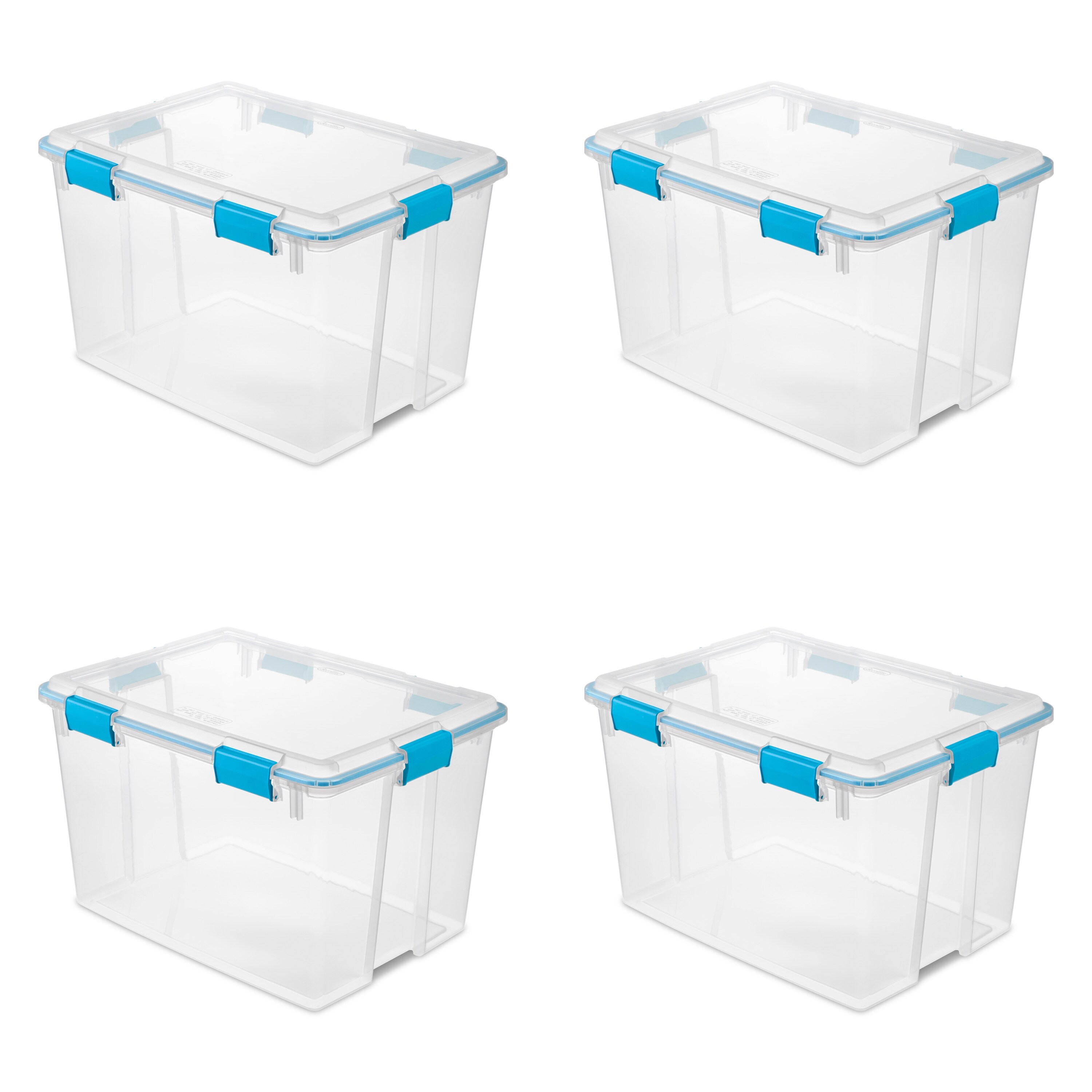 sterilite 80 quart plastic home storage gasket box container
