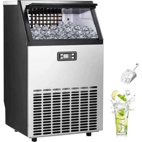 Electactic Ice Maker - 100Lbs/Day - 15.7"D x 17.6"W x 31.4"H