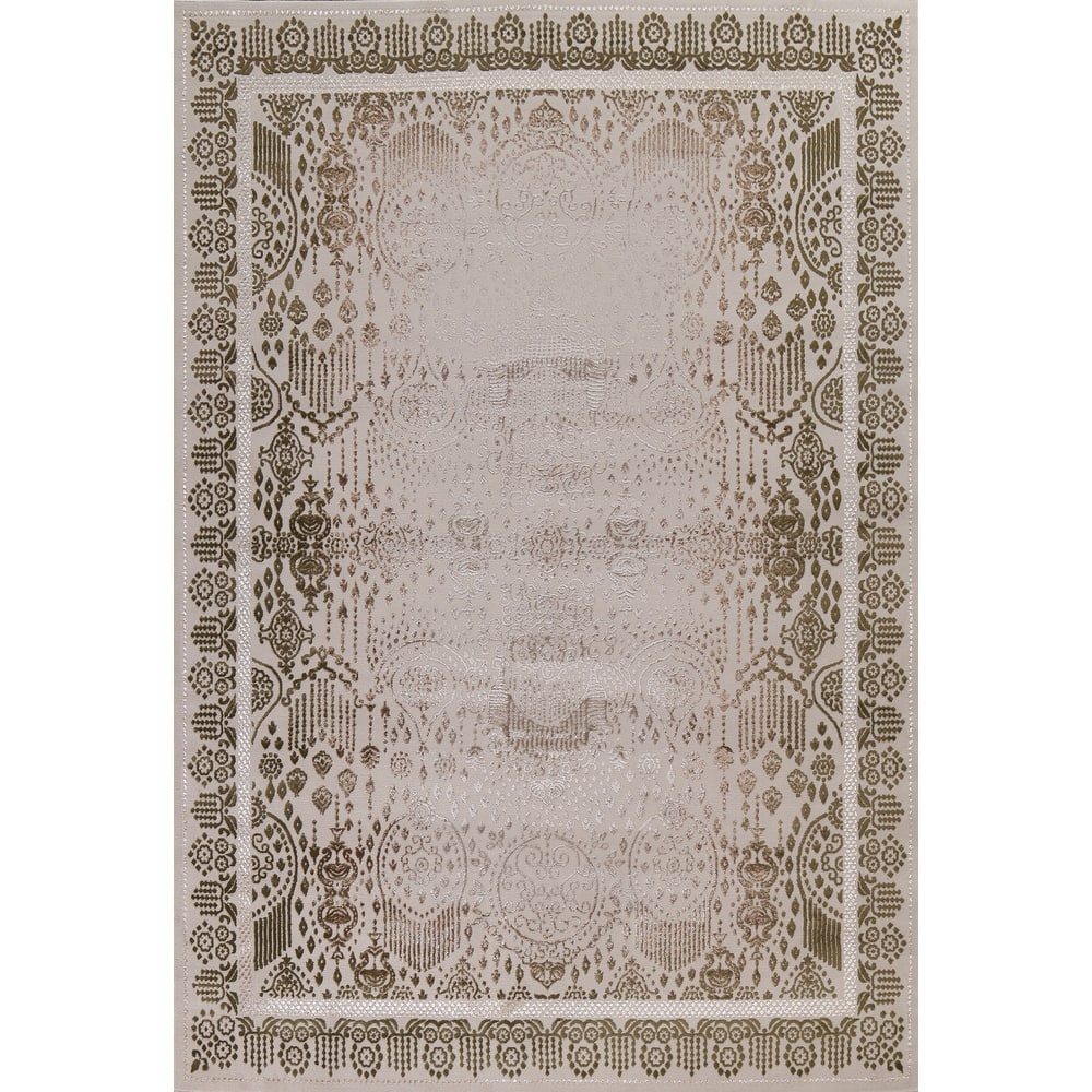 Turkish Geometric Damask Transitional Oriental Rug Home Decor Carpet