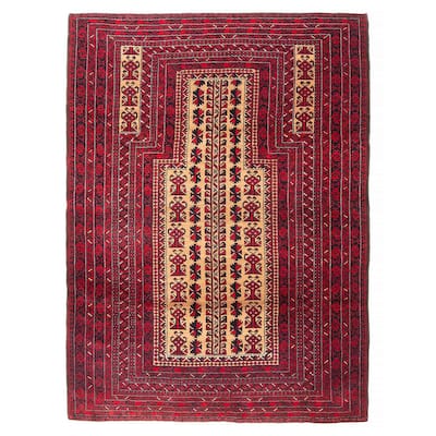 Teimani Tan Rug 3'6" x 4'9" - 3'6 x 4'9