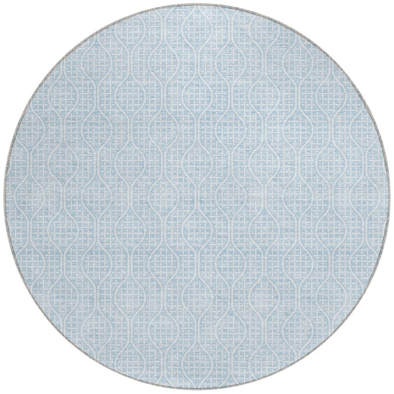 HomeRoots Geometric Transitional Rectangle Outdoor Rug