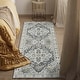 preview thumbnail 5 of 14, Non-Slip Machine Washable Grey Yellow Cream Multicolor Area Rug