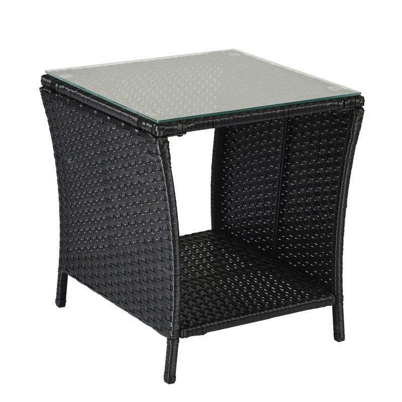 Patio Rattan Side Table