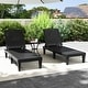 preview thumbnail 6 of 105, Outdoor Chaise Lounge Chairs (Set of 2) with Adjustable Backrest