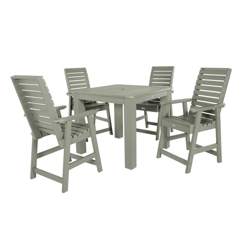 Weatherly Counter Height 5-piece Outdoor Dining Set - Eucalyptus