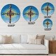 preview thumbnail 4 of 7, Designart 'Bright holy cross in blue sky' Oversized Contemporary Wall CLock