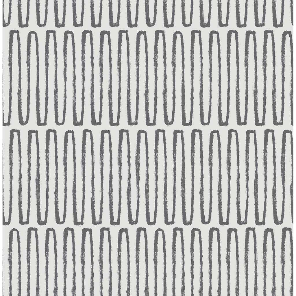 Porter Charcoal Peel and Stick Wallpaper