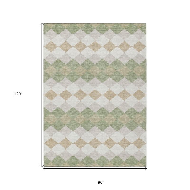 HomeRoots Geometric Transitional Rectangle Outdoor Rug