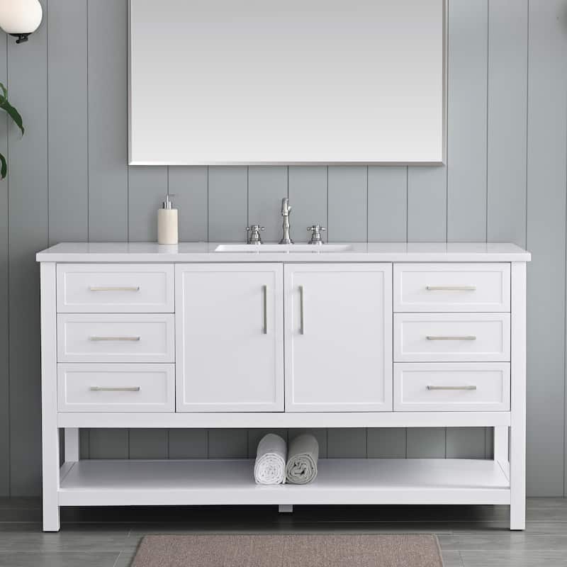 Sudio Design Arlo 60" Single Bathroom Vanity - 60" Single Sink