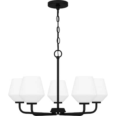 Nielson 5-Light Matte Black Chandelier