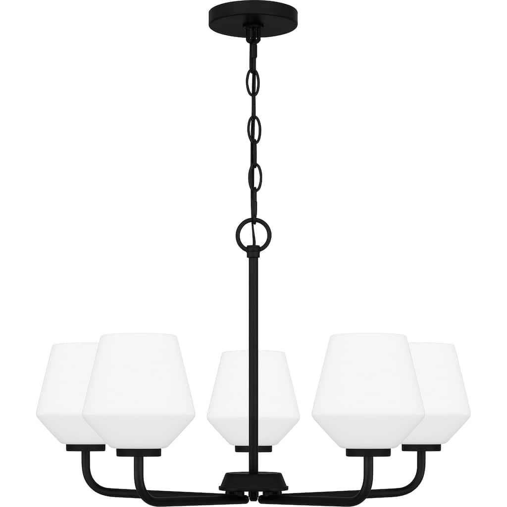 Nielson 5-Light Matte Black Chandelier