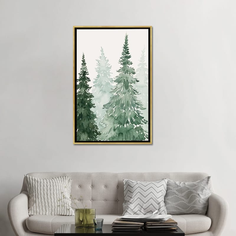 iCanvas "Winter Washed Coppice II" by Grace Popp Framed Canvas Print