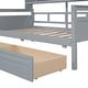 preview thumbnail 26 of 37, Twin Size Daybed with Drawers, Wood Twin Daybed with Bedside Shelf