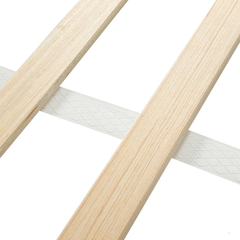 Upholstered Grounded Bed Mother & Child Bed with Bedside Desk and Little Round Stool