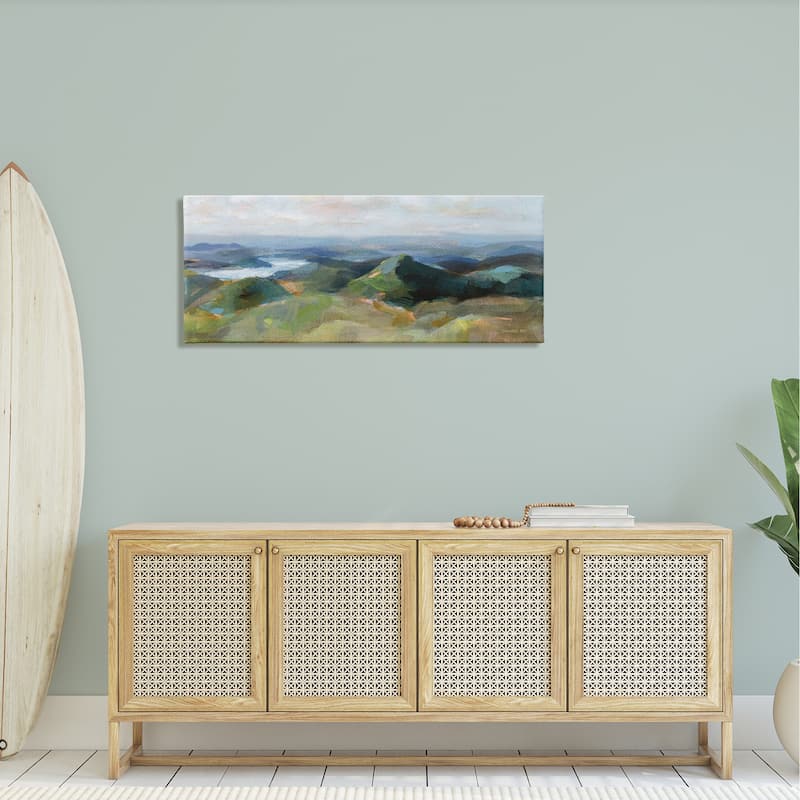 Stupell Vivid Abstract Aerial View Mountain Top Hills Canvas Wall Art, Design by Danhui Nai