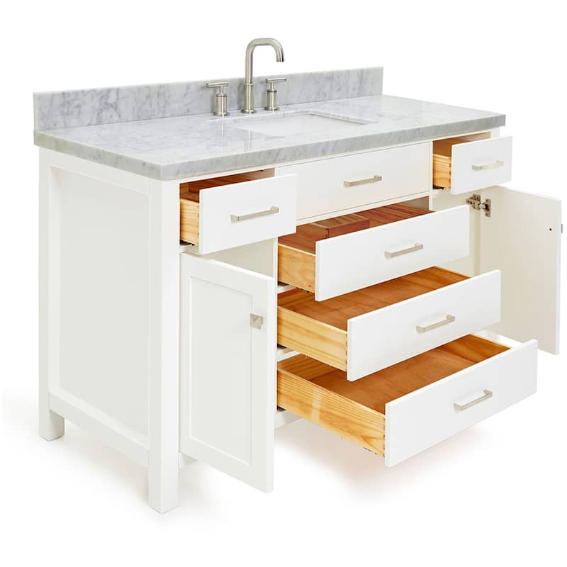 Ariel H055SCWRVO Bristol 55" Free Standing Single Rectangular Basin
