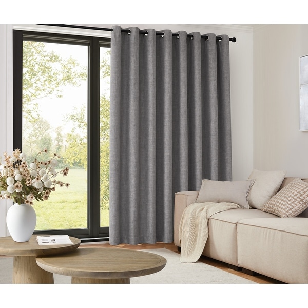 SUNBARRIER Snap In Blackout Patio Door Panel, Removable Liner - On