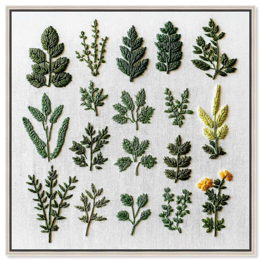 Stitched Sprout II Canvas by Art Remedy