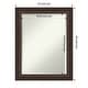 preview thumbnail 26 of 33, Beveled Wood Bathroom Wall Mirror - Lara Bronze Frame - Lara Bronze 22 x 28 in
