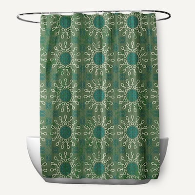 71 x 74-inch Sun Tile Geometric Print Shower Curtain