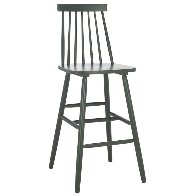 SAFAVIEH Zillah 24-inch Spindle Farmhouse Counter Stool (Set of 2) - 17.7" x 20.5" x 39.1" - 18"W x 21"D x 39"H