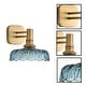 preview thumbnail 4 of 3, Vintage bulb light glass wall sconce blue bedroom light - N/A
