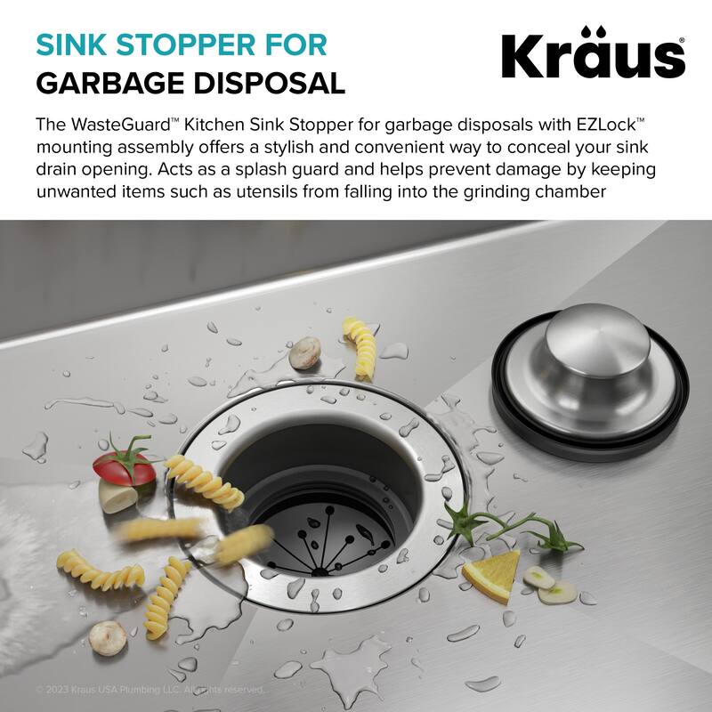 KRAUS Universal Kitchen Sink Stopper for Garbage Disposals