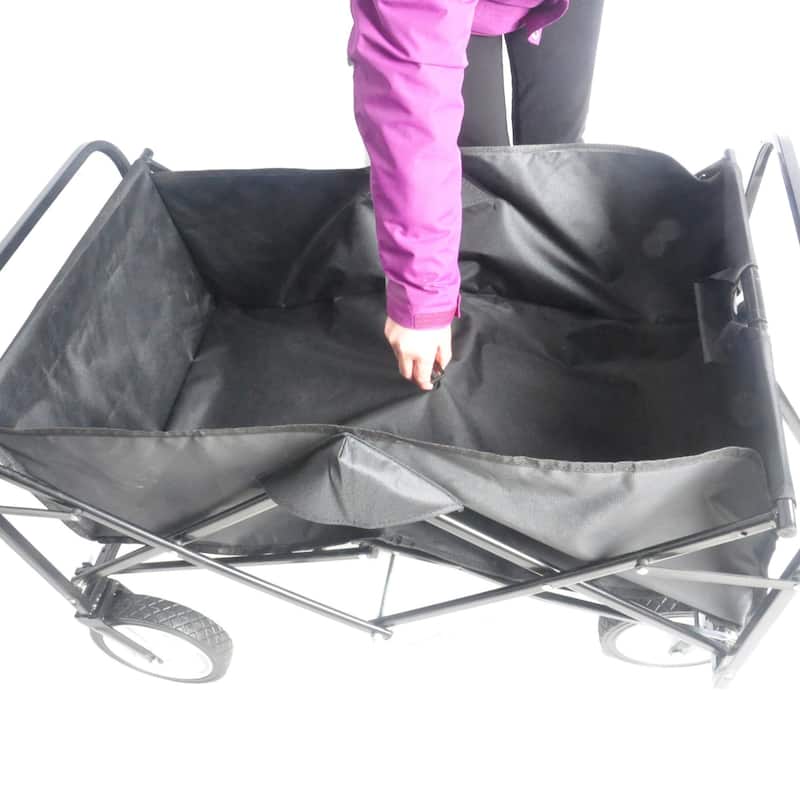 Multifunctional Folding Cart with 360° Rotating Wheels