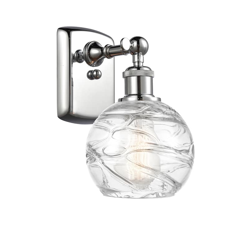 Innovations Lighting Athens Deco Swirl - 1 Light 6" Sconce - Polished Chrome