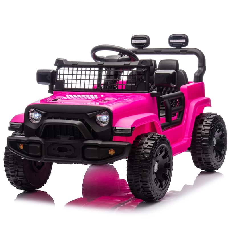 24V Kids Electric Ride-On Car with Remote Control, Ages 3+, 2WD & Bluetooth - Pink