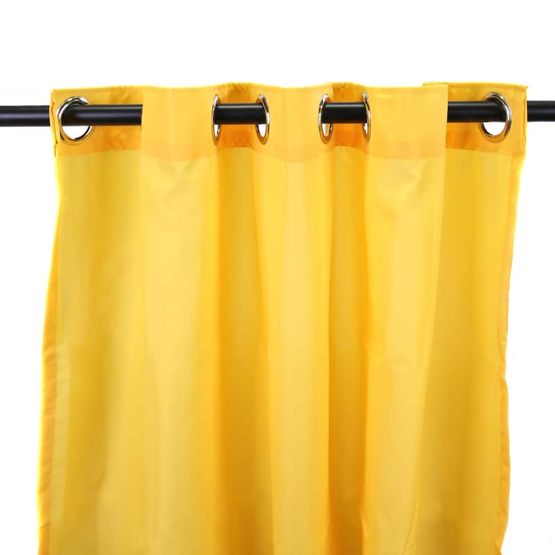 54" x 84" Grommet Semi-Sheer Outdoor Curtain Panel - 54 x 84