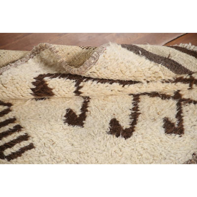 Natural Dye Anatolian Turkish Runner Rug Hand-knotted Wool Carpet - 3'4"x 12'3"