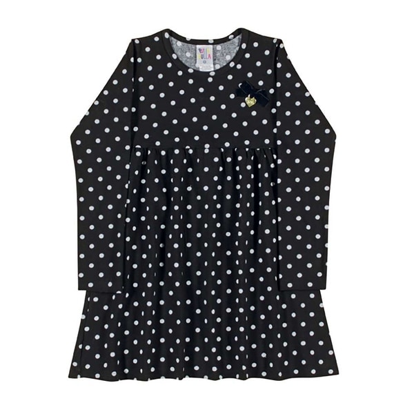 Girls Dress Long Sleeve Polka Dot Dress Kids Pulla Bulla Sizes 2-10 Years