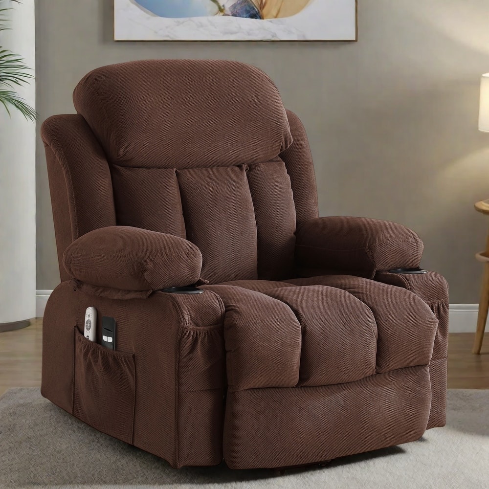Power Lift Recliner Chair with Massage and Heat for , Electric Lift Sofa with Remote Control, USB Port