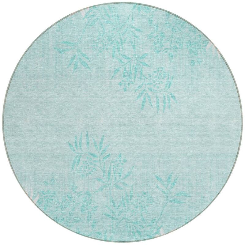 HomeRoots Floral Transitional Rectangle Outdoor Rug