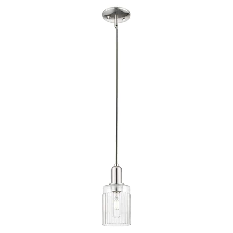 Innovations Lighting Endless Possibilities Arcadia - Hadley - 1 Light 5" Stem Hung Mini Pendant - Clear/Polished Nickel
