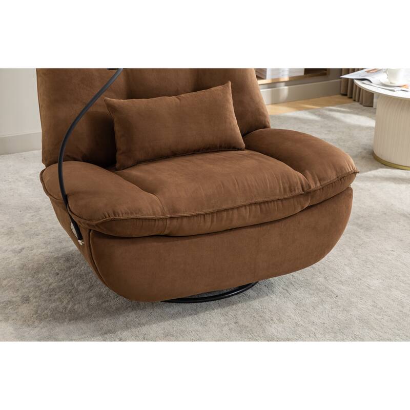 Power Recliner Swivel Chair With USB Charger