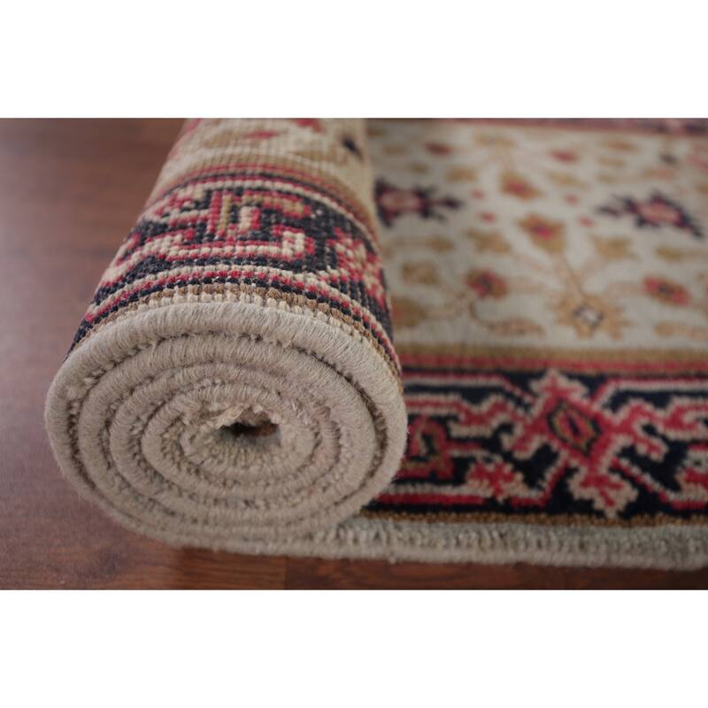Kazak Indian Runner Rug Hand-Knotted Wool Carpet - 2'7"x 8'0"