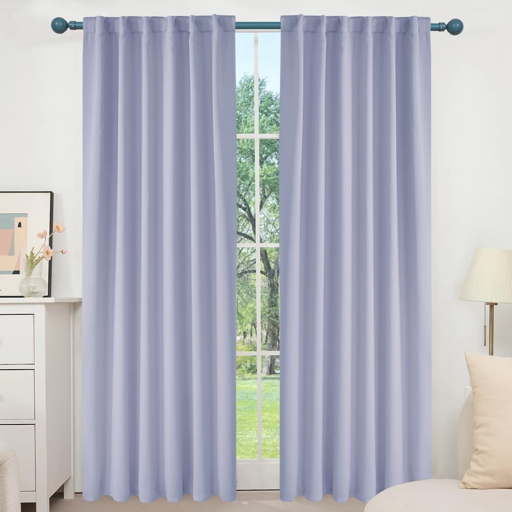Deconovo Back Tab Blackout Curtains (2 Panel)