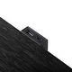 preview thumbnail 8 of 14, Furniture of America Alaric Modern Black Solid Wood Nightstand with 2 Drawers and USB Ports