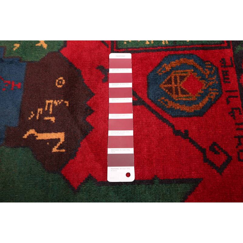 ECARPETGALLERY Hand-knotted Teimani Red Wool Rug - 3'6 x 6'3