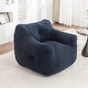 preview thumbnail 2 of 14, Comfy Bean Bag Chair with Armrests, High-Density Foam, for Living Room
