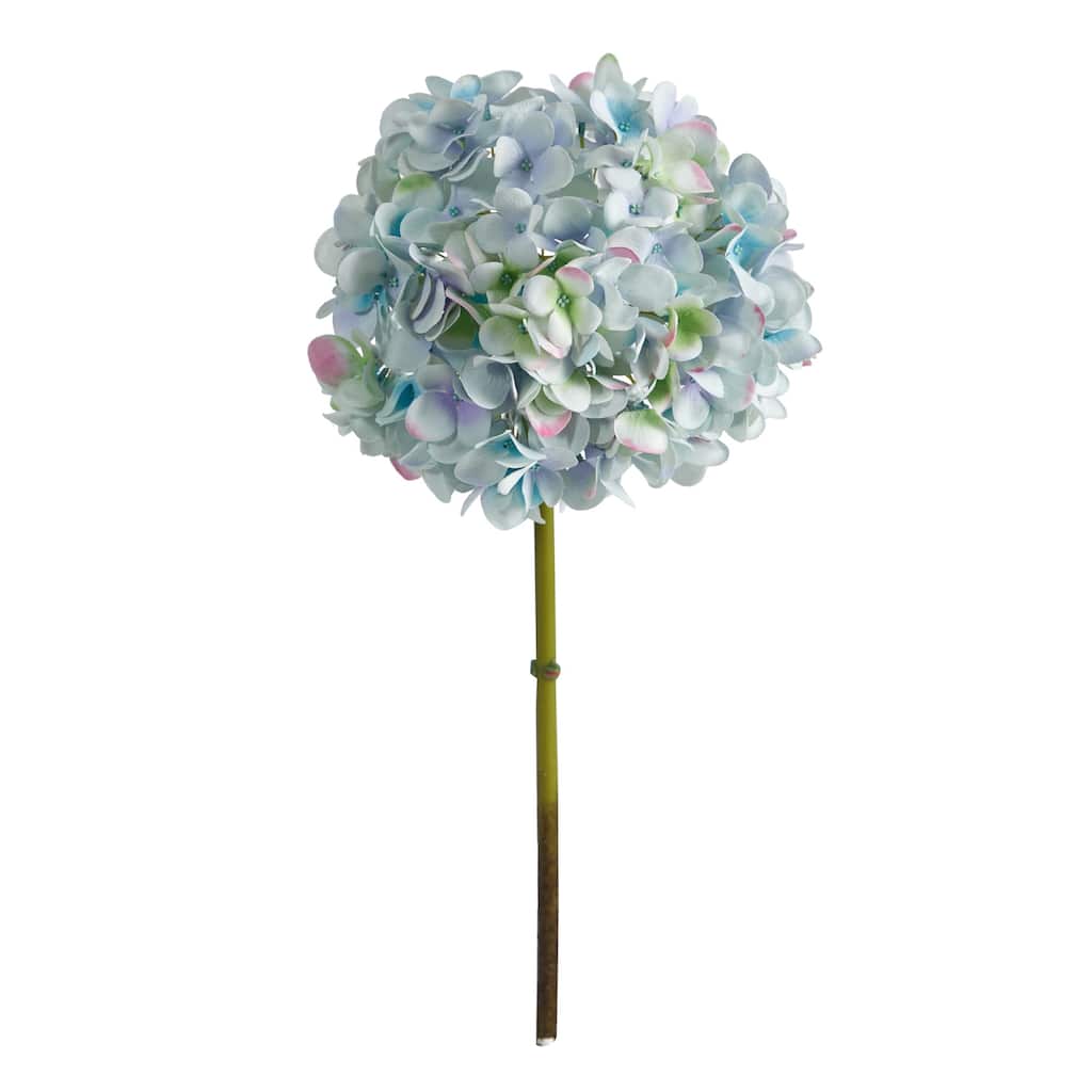 Artificial Flowers 23In French Fabulous Set of 6 Home Decor Stems - Light Blue/Green - 19