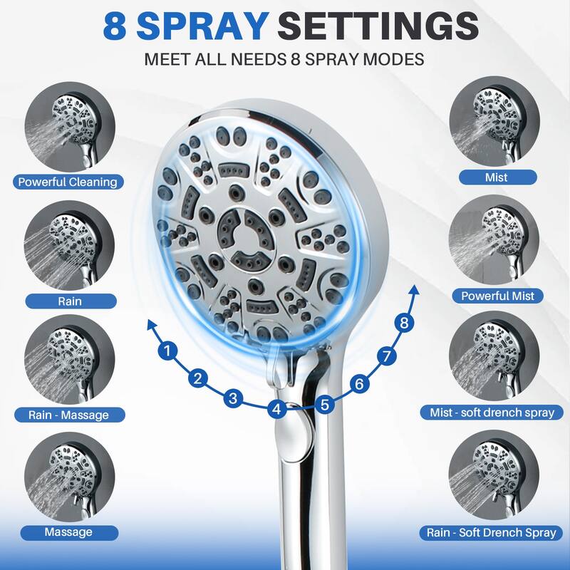 WOWOW Integrated Diverter Bathtub Spout with Handshower