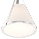 preview thumbnail 5 of 5, Fulton 1 Light Polished Nickel Semi Flush Mount